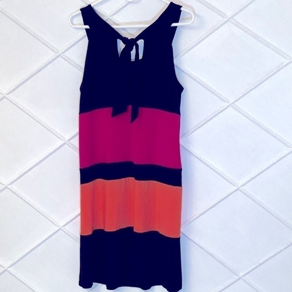 𝅺GNW Dress, Size L, Orange, Fuchsia & Black. - Picture 2 of 10